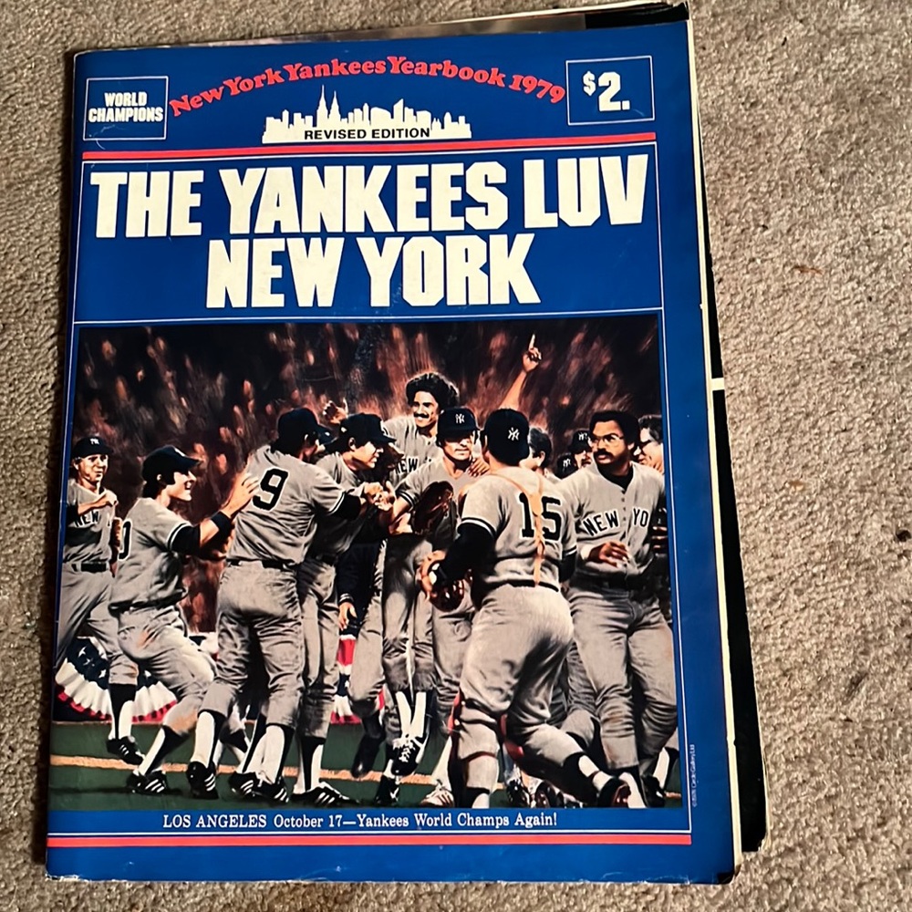 NY Yankees yearbook from 1979